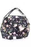 画像2: PINK HOUSE / Berry Roseプリントの3WAYミニバッグ  黒 Y-25-12-18-021-LO-BG-SZ-ZY (2)