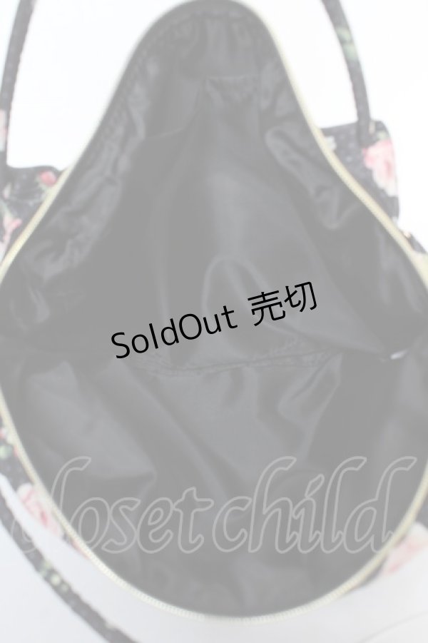 画像3: PINK HOUSE / Berry Roseプリントの3WAYミニバッグ  黒 Y-25-12-18-021-LO-BG-SZ-ZY (3)