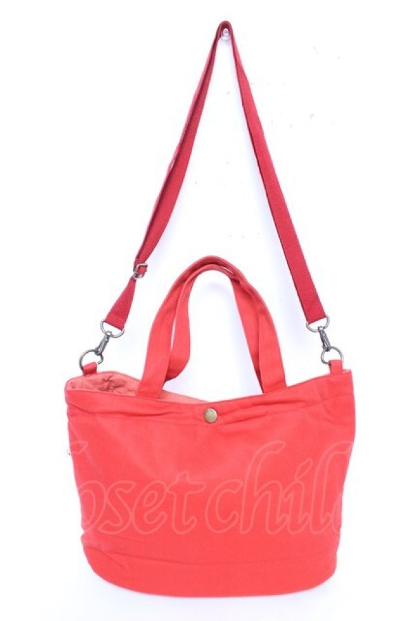 画像2: PINK HOUSE / くまワッペンバッグ  赤 Y-25-12-18-003-LO-BG-SZ-ZY (2)