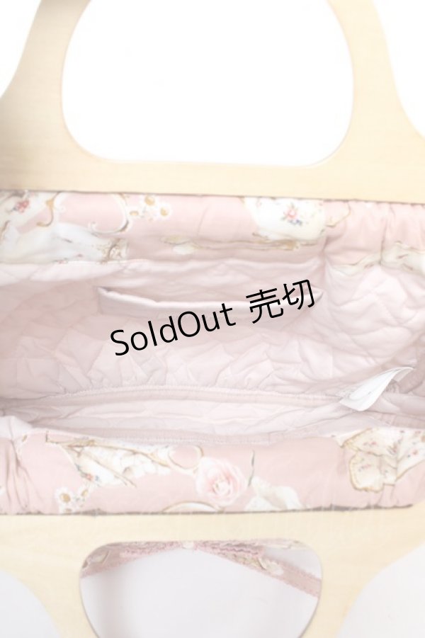 画像4: PINK HOUSE / ティーカッププリントハンドルバッグ F ボルドー Y-25-12-18-024-LO-BG-SZ-ZY (4)