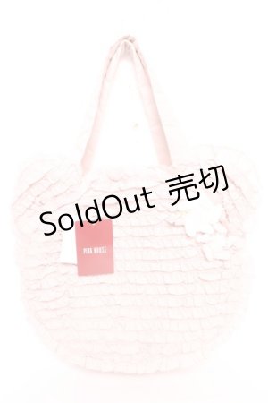 画像: PINK HOUSE / Teddyシルエットフリルバッグ  ピンク Y-25-12-18-004-LO-BG-SZ-ZY