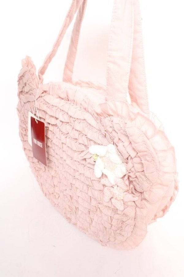 画像3: PINK HOUSE / Teddyシルエットフリルバッグ  ピンク Y-25-12-18-004-LO-BG-SZ-ZY (3)