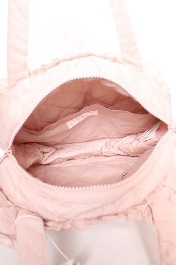 画像4: PINK HOUSE / Teddyシルエットフリルバッグ  ピンク Y-25-12-18-004-LO-BG-SZ-ZY (4)