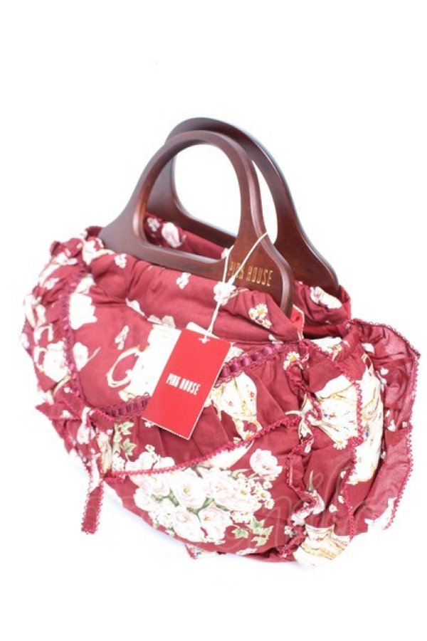 画像3: PINK HOUSE / ティーカッププリントハンドルバッグ F ピンク Y-25-12-18-001-LO-BG-SZ-ZY (3)