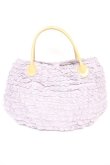画像2: PINK HOUSE / リボン付きフリルバッグ F ラベンダー Y-25-12-18-007-LO-BG-SZ-ZY (2)