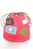 画像1: PINK HOUSE / KEITA MARUYAMA 巾着バッグ  赤 Y-25-12-18-008-LO-BG-SZ-ZY (1)