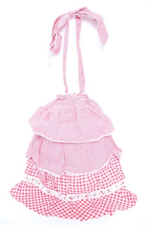 画像2: PINK HOUSE / ギンガムパッチワークバッグ F 赤 Y-25-12-18-009-LO-BG-SZ-ZY (2)