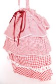 画像3: PINK HOUSE / ギンガムパッチワークバッグ F 赤 Y-25-12-18-009-LO-BG-SZ-ZY (3)