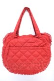 画像2: PINK HOUSE / Teddyシルエットフリルバッグ  赤 Y-25-12-18-013-LO-BG-SZ-ZY (2)