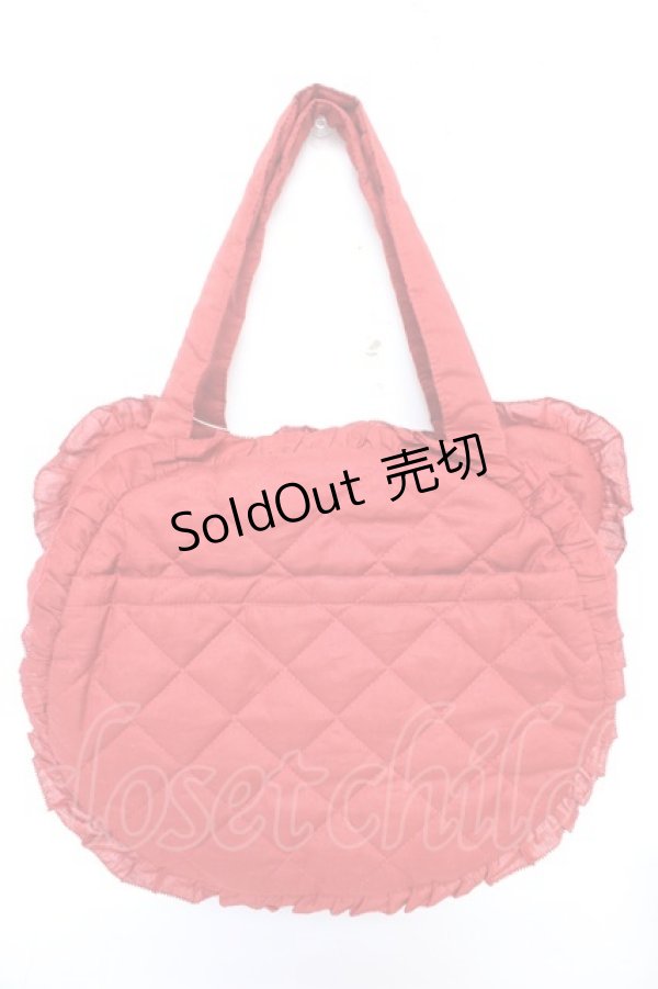 画像2: PINK HOUSE / Teddyシルエットフリルバッグ  赤 Y-25-12-18-013-LO-BG-SZ-ZS (2)