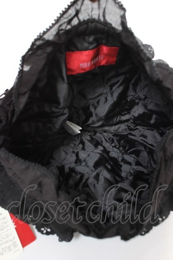 画像4: PINK HOUSE / ベリーツイードショルダーバッグ  黒 Y-25-12-18-014-LO-BG-SZ-ZY (4)