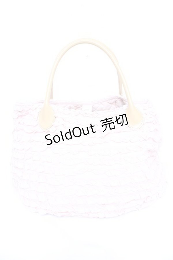 画像2: PINK HOUSE / リボン付きフリルバッグ F ピンク Y-25-12-18-002-LO-BG-SZ-ZY (2)