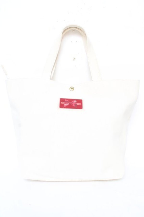 画像2: PINK HOUSE / リボンアップリケ トート  オフ白 Y-25-12-18-016-LO-BG-SZ-ZY (2)