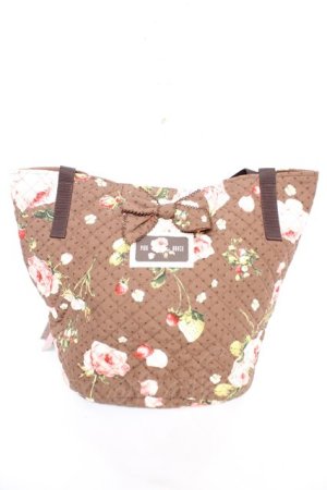 画像: PINK HOUSE / Berry Roseプリントバッグ  ブラウン Y-25-12-18-018-LO-BG-SZ-ZY