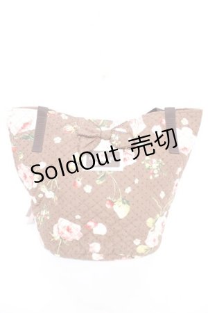 画像: PINK HOUSE / Berry Roseプリントバッグ  ブラウン Y-25-12-18-018-LO-BG-SZ-ZS