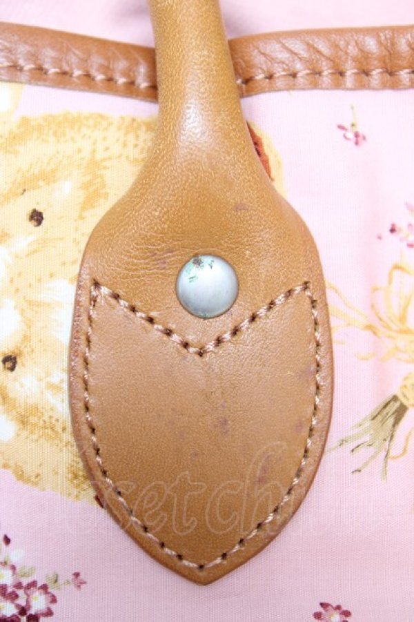 画像5: PINK HOUSE / テディ×勿忘草柄バッグ  ピンク Y-25-12-18-019-LO-BG-SZ-ZY (5)