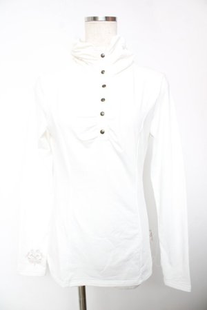 画像: Rozen Kavalier / ギャザーハイネックトップス  白 Y-25-12-19-041-OO-TO-SZ-ZY