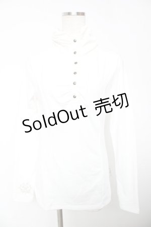 画像: Rozen Kavalier / ギャザーハイネックトップス  白 Y-25-12-19-041-OO-TO-SZ-ZY