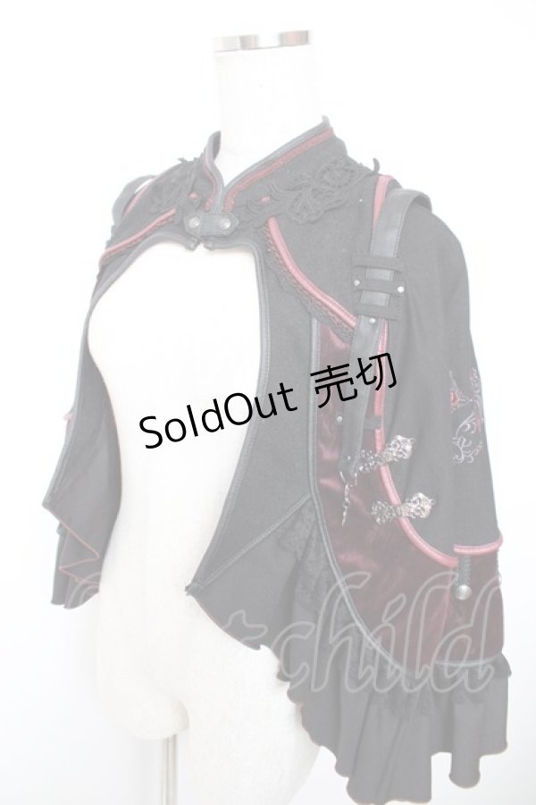 画像3: Ozz oneste / 薔薇刺繍マント  黒 Y-25-12-19-045-OO-JA-SZ-ZY (3)