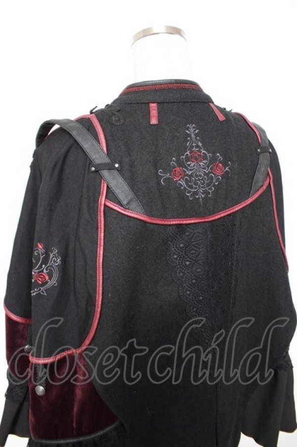 画像5: Ozz oneste / 薔薇刺繍マント  黒 Y-25-12-19-045-OO-JA-SZ-ZY (5)