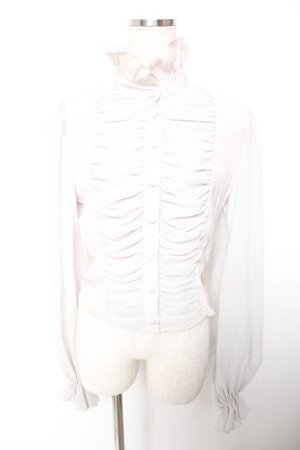 画像: abilletage / バルーンスリーブブラウス  グレー Y-25-12-19-048-GO-BL-SZ-ZY