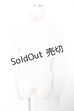 画像: abilletage / バルーンスリーブブラウス  グレー Y-25-12-19-048-GO-BL-SZ-ZY