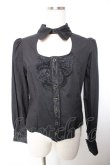 画像1: abilletage / レースフリルブラウス  ブラック Y-25-12-19-049-GO-BL-SZ-ZY (1)