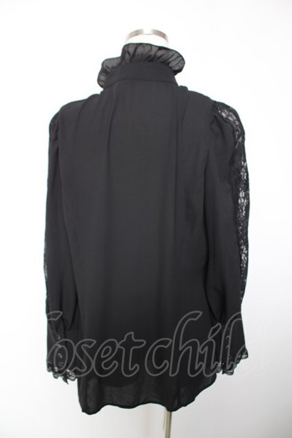 画像2: MIHO MATSUDA / ブラウス・グロット L ブラック Y-25-12-19-052-GO-BL-SZ-ZY (2)