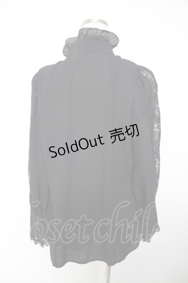 画像2: MIHO MATSUDA / ブラウス・グロット L ブラック Y-25-12-19-052-GO-BL-SZ-ZY (2)