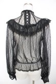 画像2: abilletage / Noirレースブラウス  ブラック Y-25-12-19-053-GO-BL-SZ-ZY (2)