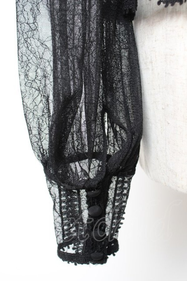 画像4: abilletage / Noirレースブラウス  ブラック Y-25-12-19-053-GO-BL-SZ-ZY (4)