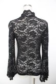 画像2: MR corset / レースハイネックトップス  黒 Y-25-12-19-054-PU-TO-SZ-ZY (2)