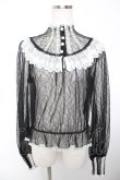画像1: abilletage / Noirレースブラウス  ブラック×ホワイト Y-25-12-19-055-GO-BL-SZ-ZY (1)