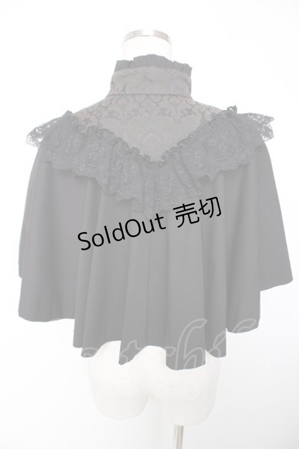 画像2: Sheglit / 眠りの森のレースケープ M 黒 Y-25-12-19-056-EL-TO-SZ-ZY (2)