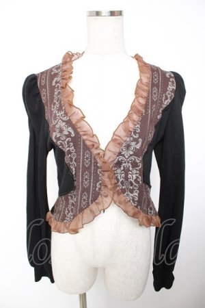 画像: STEAM / オーナメント柄ボレロ  黒 Y-25-12-19-057-HN-TO-SZ-ZY