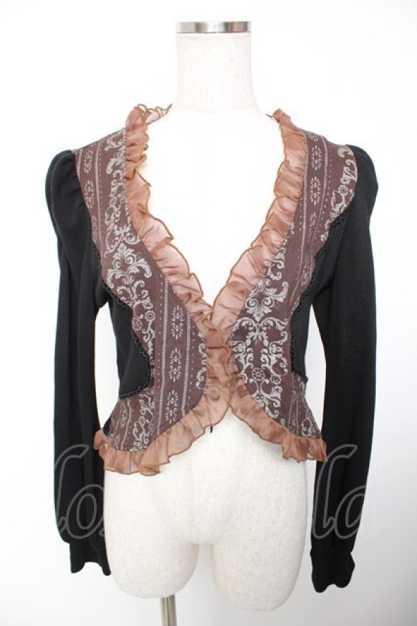 画像1: STEAM / オーナメント柄ボレロ  黒 Y-25-12-19-057-HN-TO-SZ-ZY (1)