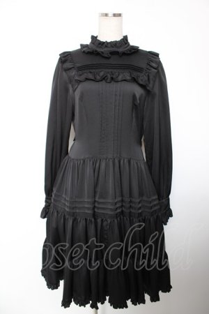 画像: Physical Drop / 長袖小公女ドレス(ロング)  黒 Y-25-12-19-077-LO-OP-SZ-ZY