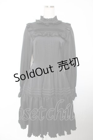 画像: Physical Drop / 長袖小公女ドレス(ロング)  黒 Y-25-12-19-077-LO-OP-SZ-ZS