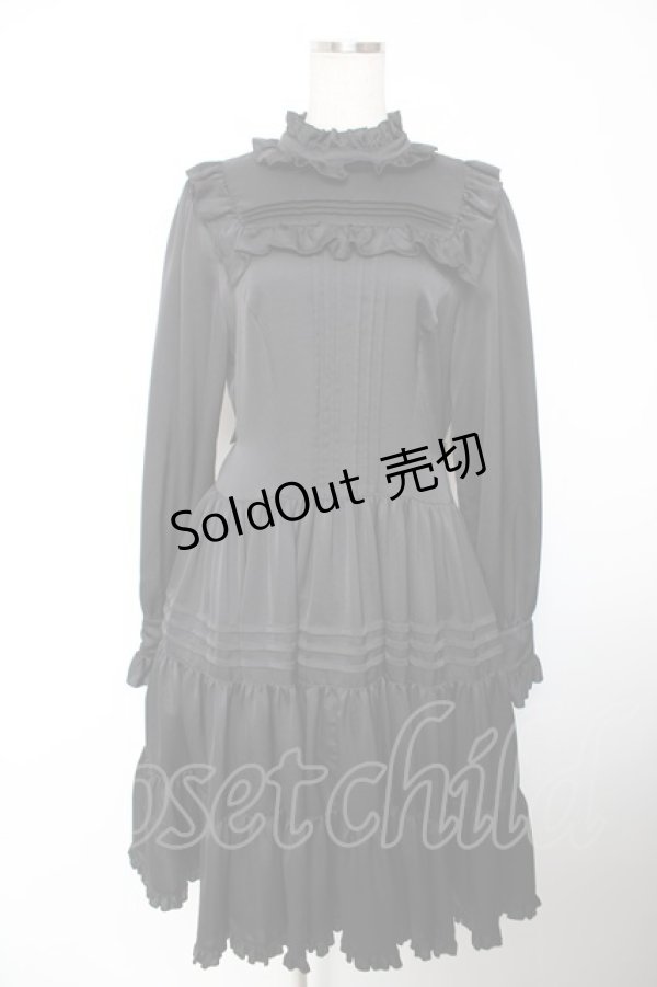 画像1: Physical Drop / 長袖小公女ドレス(ロング)  黒 Y-25-12-19-077-LO-OP-SZ-ZS (1)