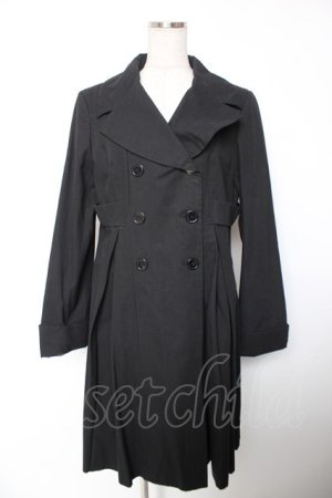 画像: Physical Drop / ダブルボタンコート  黒 Y-25-12-19-082-LO-CO-SZ-ZY