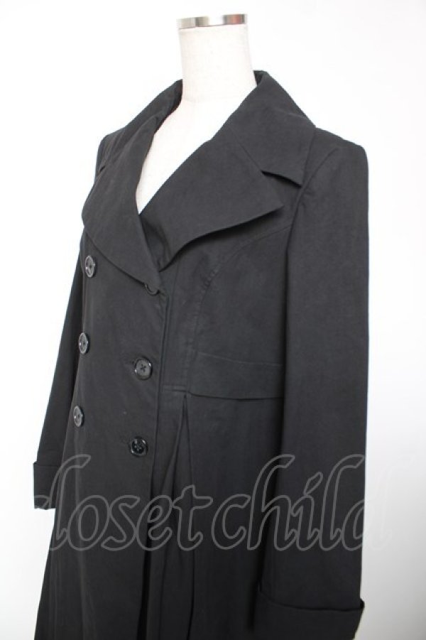 画像3: Physical Drop / ダブルボタンコート  黒 Y-25-12-19-082-LO-CO-SZ-ZY (3)