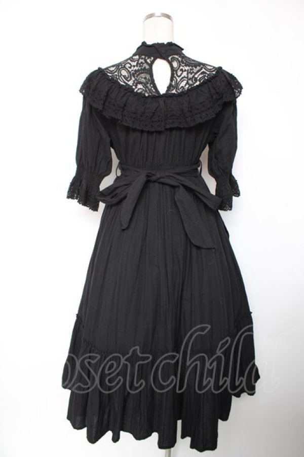 画像2: Sheglit / 紫陽花のレースドレス M ブラック Y-25-12-19-083-EL-OP-SZ-ZY (2)