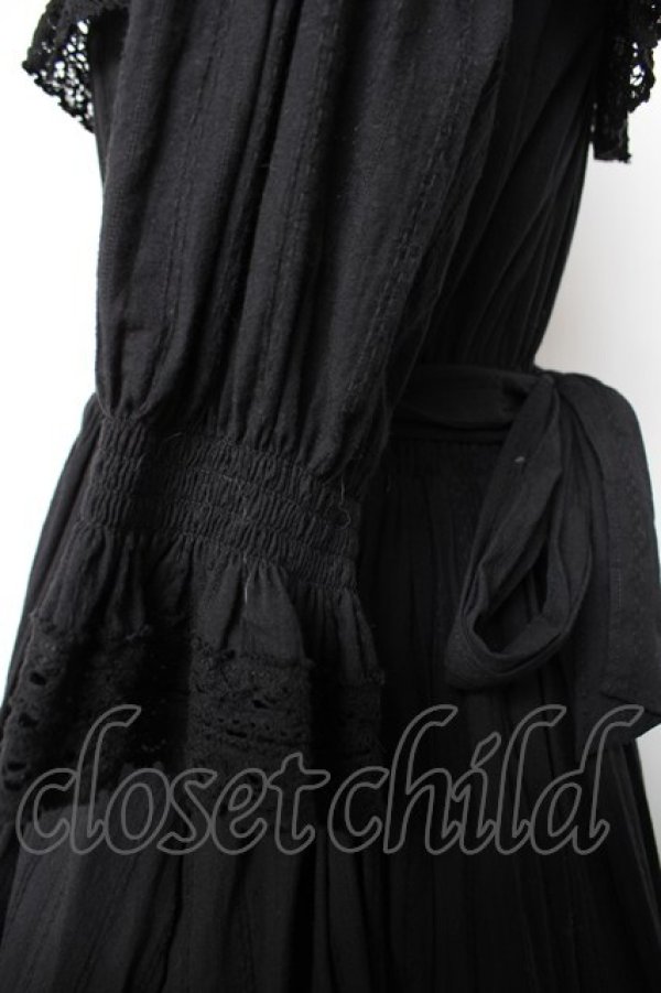 画像4: Sheglit / 紫陽花のレースドレス M ブラック Y-25-12-19-083-EL-OP-SZ-ZY (4)