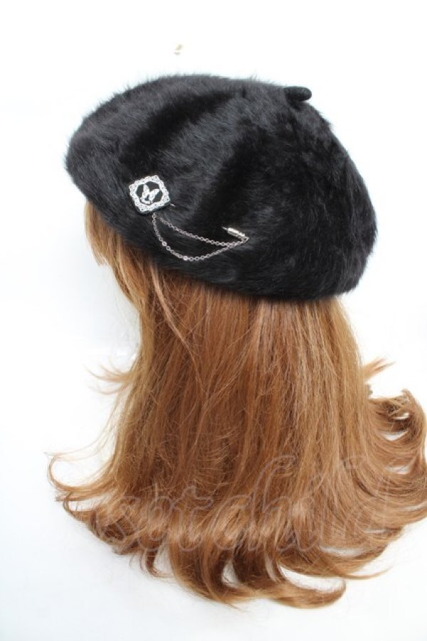 画像2: Sheglit / オリジナルベレー帽  黒 Y-25-12-19-014-EL-AC-SZ-ZY (2)