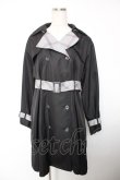 画像1: axes femme POETIQUE / チェック配色トレンチコート M 黒 Y-25-12-19-087-AX-CO-SZ-ZY (1)
