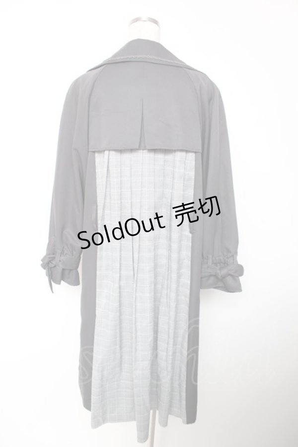 画像2: axes femme / 後ろ切り替えトレンチコート M グレー Y-25-12-19-088-AX-CO-SZ-ZS (2)