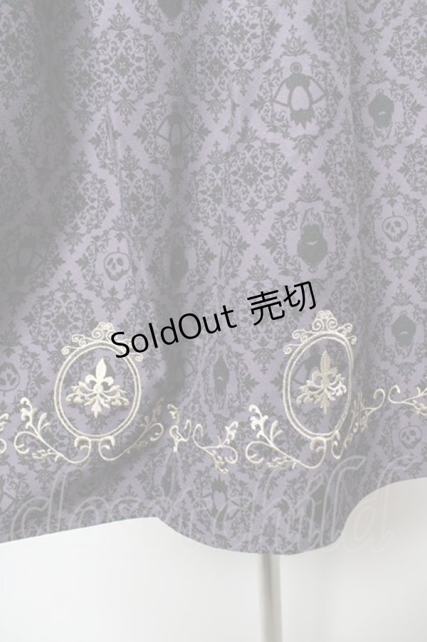 画像3: axes femme / Disneyダークオーナメント柄スカート M パープル Y-25-12-19-089-AX-SK-SZ-ZY (3)
