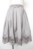 画像1: axes femme POETIQUE / 蝶柄透かし刺繍スカート M グレー Y-25-12-19-090-AX-SK-SZ-ZY (1)