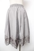 画像2: axes femme POETIQUE / 蝶柄透かし刺繍スカート M グレー Y-25-12-19-090-AX-SK-SZ-ZY (2)