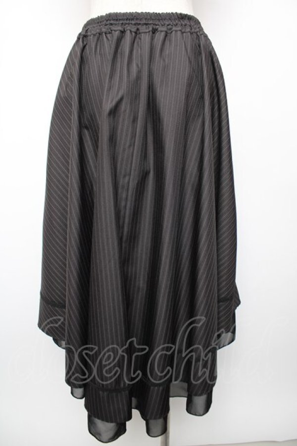 画像2: axes femme / ベルト付フィッシュテールスカート M 黒 Y-25-12-19-093-AX-SK-SZ-ZY (2)